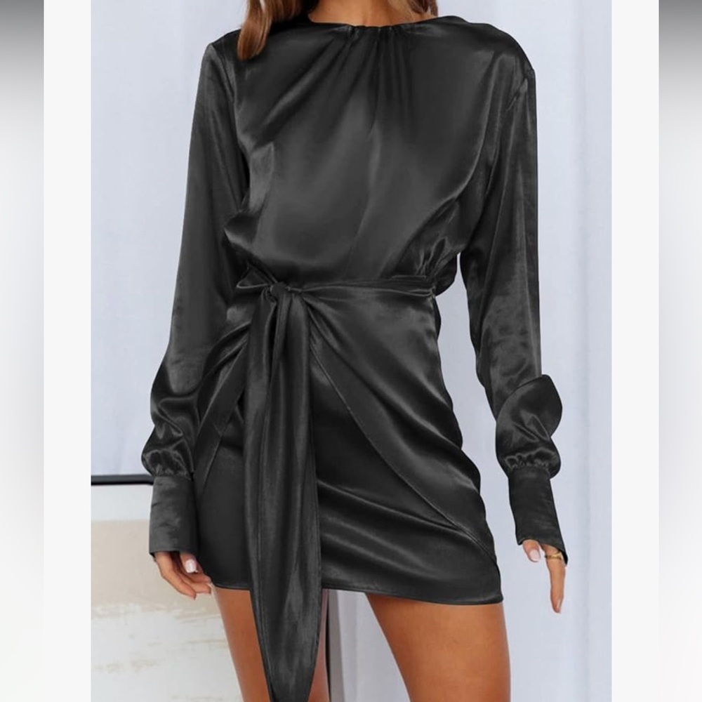 Black cocktail dress